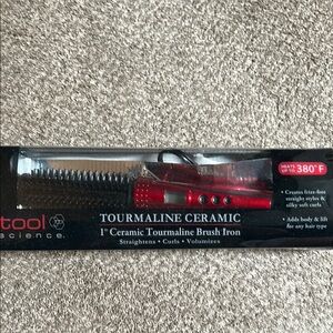 New Red Ceramic Tourmaline Brush Iron